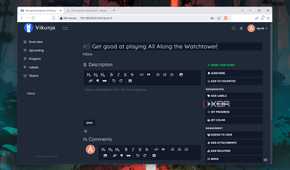 The Vikunja web UI