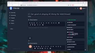 The Vikunja web UI