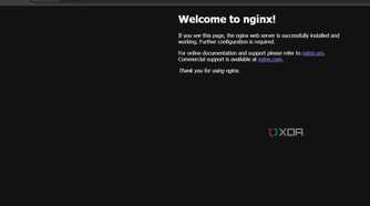 nginx landing page