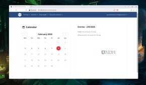 The Calendar tab in the wger web UI
