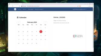 The Calendar tab in the wger web UI