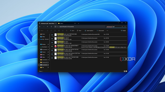 Screenshot of Windows search results using a wildcard