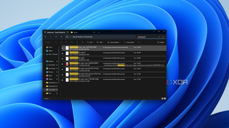 Screenshot of Windows search results