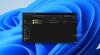 Screenshot of Windows Search results using a NOT argument