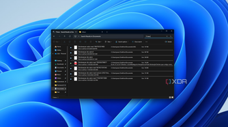 Screenshot of Windows Search using single-character wildcards