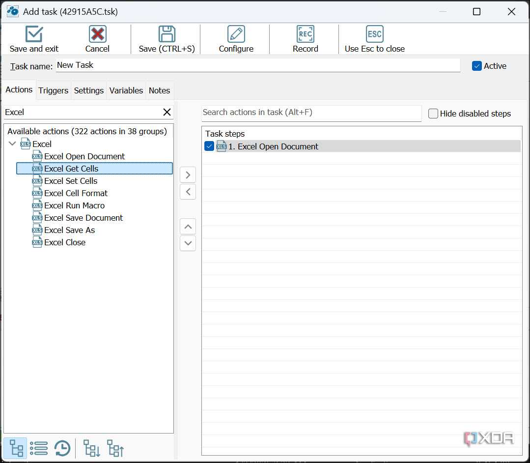 Working with Excel sheets
