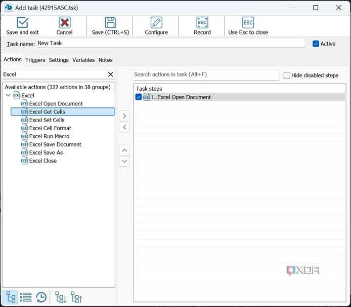 Working with Excel sheets