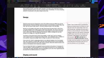 Screenshot of WPS Office displaying a document with numerous paragraphs and the revisions panel