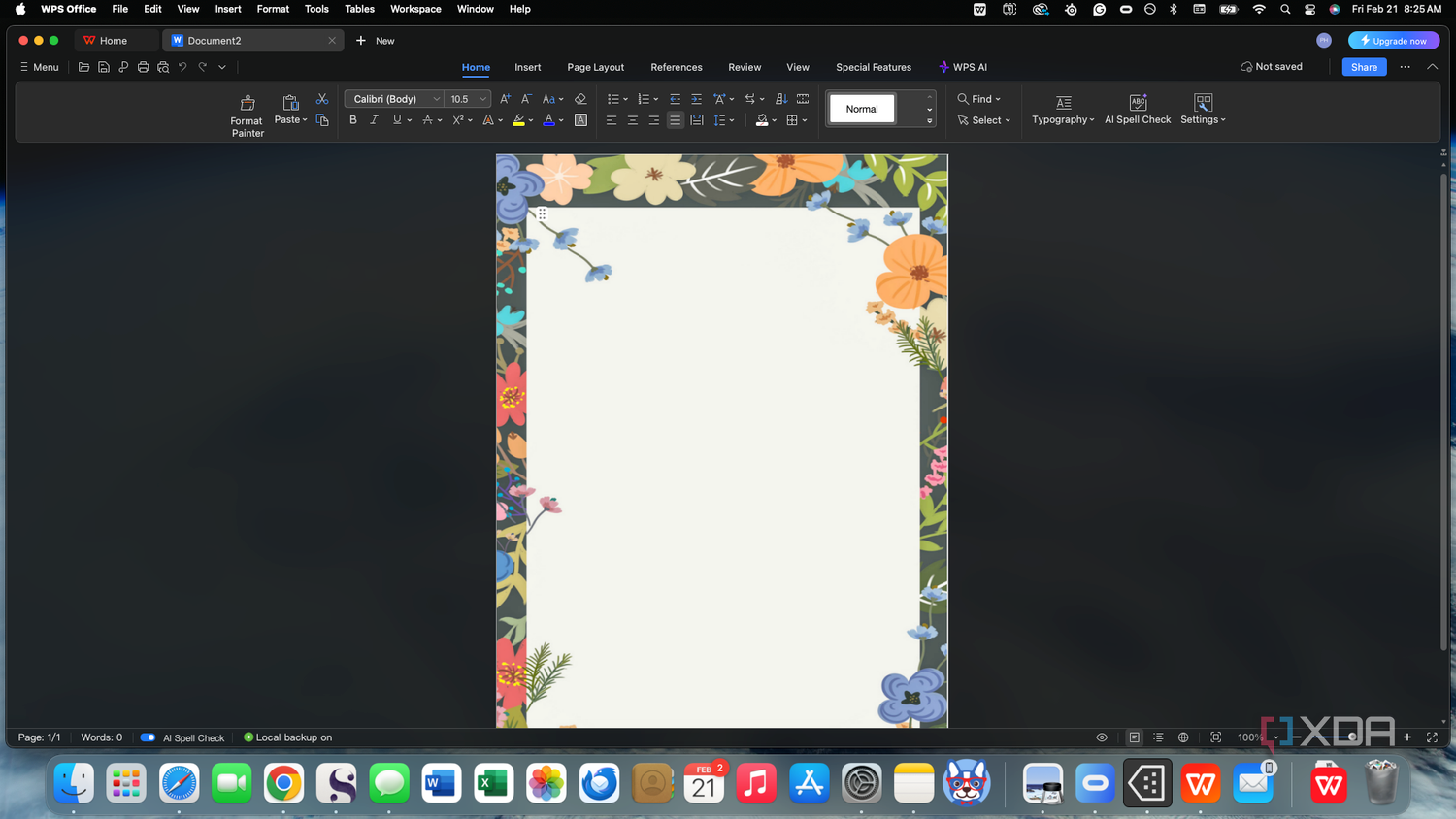 A screenshot of a WPS writer template.