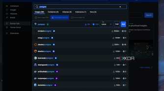 A screenshot of the Docker Registry