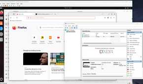 A screenshot of Microsoft Hyper-V running ubunt and its VM management page