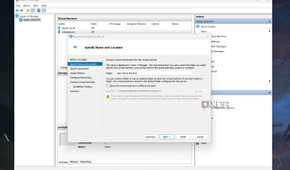 A screenshot of Microsoft Hyper-V's VM creation panel