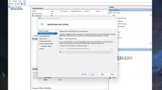 A screenshot of Microsoft Hyper-V's VM creation panel
