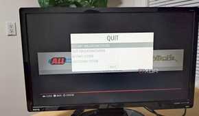 RetroPie's restart emulationstation's option displayed on a PC monitor