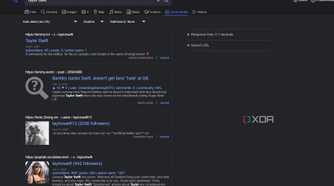 A screenshot of SearXNG's social search.