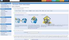 A screenshot of YaCy's account settings page.