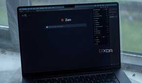 Zen Browser running on a MacBook Pro