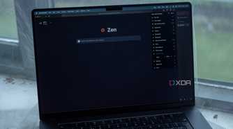 Zen Browser running on a MacBook Pro