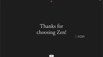 Zen Browser "Thanks for choosing Zen"