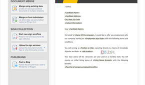 A screenshot of Zoho Writer.