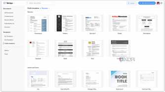 A screenshot of Zoho Writer.