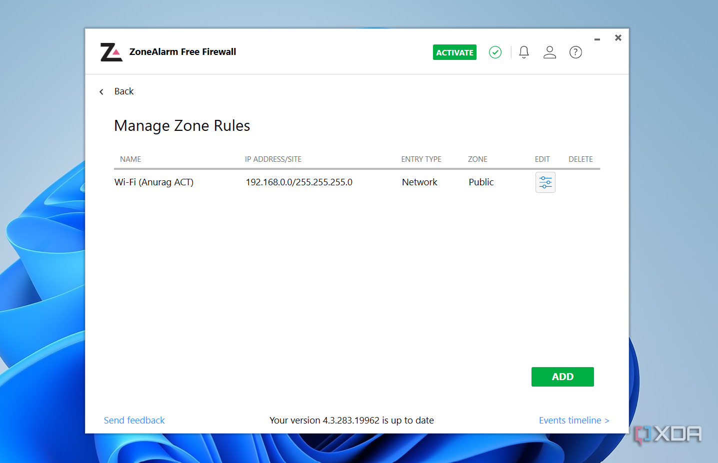 zonealarm rules
