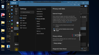 showing disable images in outlook app on Windows 11