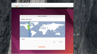 Showing settings up time zone in Ubutun VM