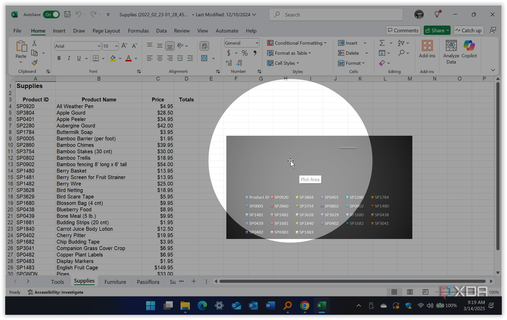 Screenshot shows the Find My Mouse in action on Windows 11