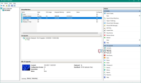 screenshots shows hyper-V virutal machines