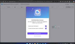 shows proton doc settings during initial setup