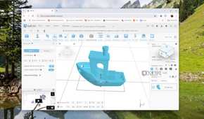 A 3D model of a Benchy opened in SelfCAD