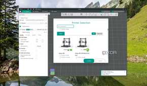 An option to select a 3D printer in Orca Slicer