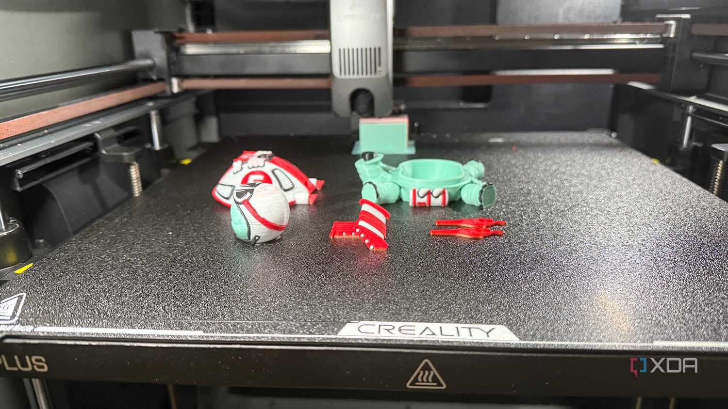 A partial 3D print