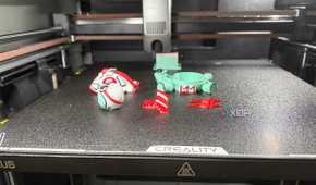 A partial 3D print