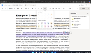 showing how to edit docs in Proton Docs