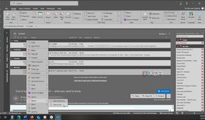 Reporting email spam in Outlook 365 client