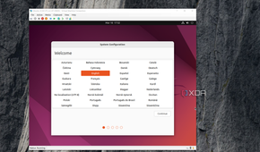 shows setting up Ubuntu in hyper-V on Windows