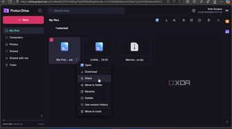 showing how to share a doc from Google Drive