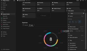 a donut chart in notion