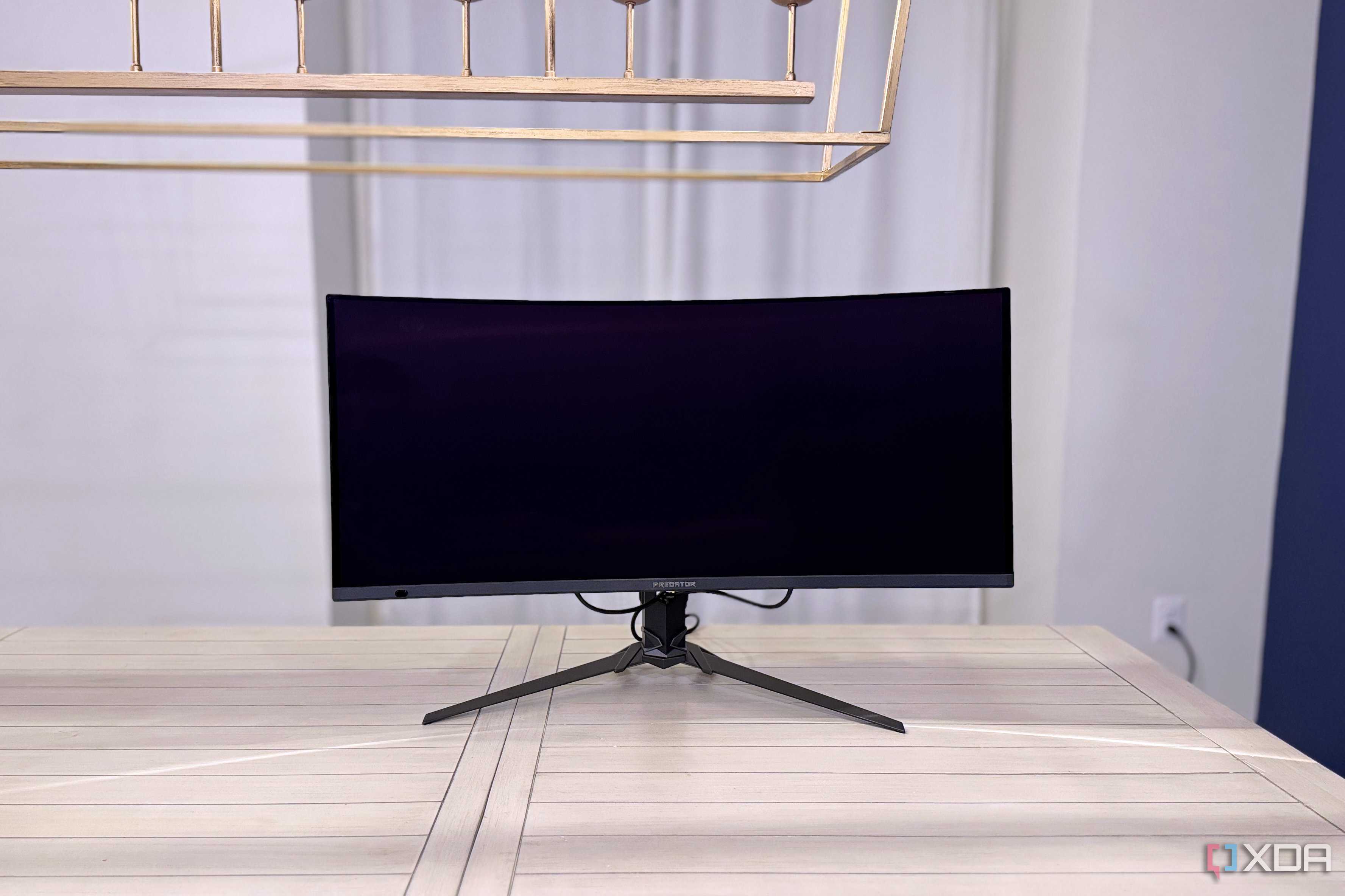 acer predator x34 x5 seen from directly in front