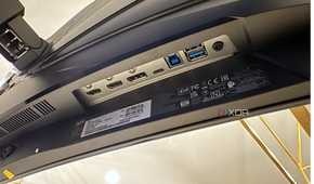 acer predator x34 x5 showing the input ports