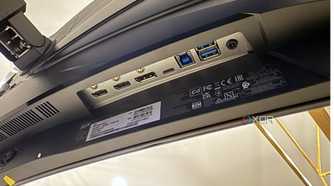 acer predator x34 x5 showing the input ports