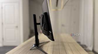 acer predator x34 x5 showing the monitor from side profile