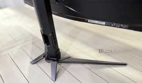 acer predator x34 x5 showing the stand from the rear