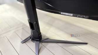 acer predator x34 x5 showing the stand from the rear