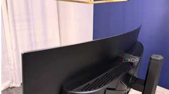 acer predator x34 x5 showing the top curve