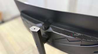 acer predator x34 x5 showing the top of the stand