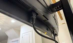 acer predator x34 x5 showing the power socket