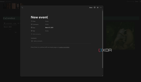 adding a new event in notion